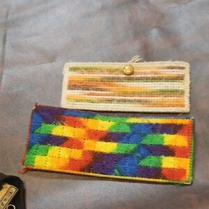Colorful Handcrafted Wallet Set